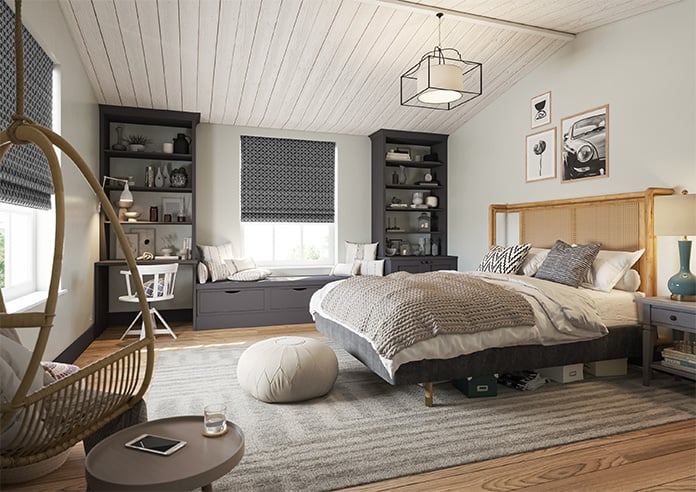 Hexgem, Onyx - Motorised Roman Blind - Image 6